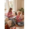Ekouaer Women’s Pajama Sets Long Sleeve Jogger Pj Sets with Pockets XS-XXL(Pink Gingham Heart Bow)