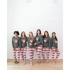 Ekouaer Women’s Pajama Sets Long Sleeve Jogger Pj Sets with Pockets XS-XXL(Pink Gray Plaid)