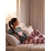 Ekouaer Women’s Pajama Sets Long Sleeve Jogger Pj Sets with Pockets XS-XXL(Pink Gray Plaid)