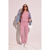 Ekouaer Women’s Pajama Sets Long Sleeve Jogger Pj Sets with Pockets XS-XXL(Pink Leopard)