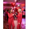 Ekouaer Women’s Pajama Sets Long Sleeve Jogger Pj Sets with Pockets XS-XXL(Red Bow Print)