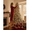 Ekouaer Women’s Pajama Sets Long Sleeve Jogger Pj Sets with Pockets XS-XXL(Red and Black Plaid)
