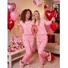 Ekouaer Women’s Pajama Sets Long Sleeve Jogger Pj Sets with Pockets XS-XXL(Valentines Red Love Print)
