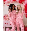 Ekouaer Women’s Pajama Sets Long Sleeve Jogger Pj Sets with Pockets XS-XXL(Valentines Red Love Print)