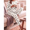 Ekouaer Women’s Pajama Sets Long Sleeve Jogger Pj Sets with Pockets XS-XXL(White Cute Bear)