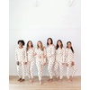 Ekouaer Women’s Pajama Sets Long Sleeve Jogger Pj Sets with Pockets XS-XXL(White Cute Bear)