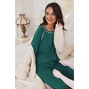 Ekouaer Pajamas Set for Women Soft Comfy Pjs Jogger Lounge Sets(Dark Green)