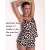 Ekouaer Silk Pajamas Set for Women Satin Backless Lingerie Pjs Nightwear(Print-classic Leopard)