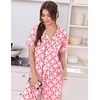 Ekouaer Women Pajama Set Short Sleeve Button Down Pjs with Jogger Pants(Pink Plaid)