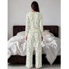 Ekouaer Women’s Long Sleeve Pajama Set Cozy 2 Piece PJS Matching Sleepwear(Floral)
