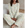 Ekouaer Women’s Long Sleeve Pajama Set Cozy 2 Piece PJS Matching Sleepwear(Floral)