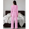 Ekouaer Women’s Long Sleeve Pajama Set Cozy 2 Piece PJS Matching Sleepwear(Pink Bow)
