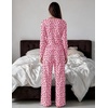 Ekouaer Women’s Long Sleeve Pajama Set Cozy 2 Piece PJS Matching Sleepwear(Rose Floral)