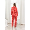 Ekouaer Womens Pajama Sets Satin Silk Pjs Long Sleeve Button Down Sleepwear(Christmas Red)