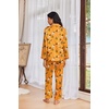 Ekouaer Womens Pajama Sets Satin Silk Pjs Long Sleeve Button Down Sleepwear(Halloween)