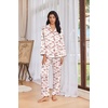 Ekouaer Womens Pajama Sets Satin Silk Pjs Long Sleeve Button Down Sleepwear(Red Bow)