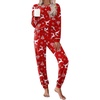 Christmas Red With Snowflakes