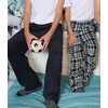 Ekouaer 2 Pack Girls Pajama Pants Cute Print PJ Bottoms With Pockets(Black_wine Red)