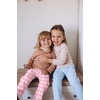 Ekouaer 2 Pack Girls Pajama Pants Cute Print PJ Bottoms With Pockets(Blue Bow_pink Plaid)