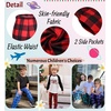 Ekouaer 2 Pack Girls Pajama Pants Cute Print PJ Bottoms With Pockets(Pink Plaid_blue Plaid)