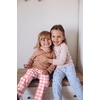 Ekouaer 2 Pack Girls Pajama Pants Cute Print PJ Bottoms With Pockets(Pink Plaid_cherry Plaid)