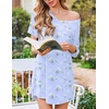 Ekouaer 2 Pack Nightgowns for Women Bamboo Viscose Short Sleeve Sleep Shirt(Floral Mint Green/Floral Pink)