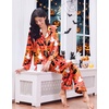 Ekouaer 2 Pack Pajamas for Women Set Silk Lounge Sets Button Up Pj Sets(Orange Halloween / Black Halloween)