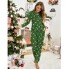 Ekouaer Pajamas for Women Comfy Long Sleeve Jogger Set Lounge Pjs Set(Green Christmas)