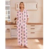 Ekouaer Pajamas for Women Set Cotton Long Sleeve Pjs Button Up Lounge Sets(Pink Christmas Tree)