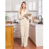 Ekouaer Pajamas for Women Set Soft Button Up Pjs Long Sleeve Lounge Sets(Pale Moon Grey)