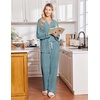 Ekouaer Pajamas for Women Set Soft Button Up Pjs Long Sleeve Lounge Sets(Teal)