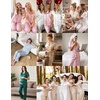 Ekouaer Silk Pajamas for Women Short Sleeve Sleepwear Button Down Pj Sets(Light Pink)