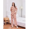 Ekouaer Silk Satin Pajamas for Women Set 2 Piece Short Sleeve Button Up Pjs(Christmas Red)