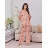Ekouaer Silk Satin Pajamas for Women Set 2 Piece Short Sleeve Button Up Pjs(Christmas Red)