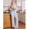 Ekouaer&nbsp;Pajamas&nbsp;Set&nbsp;for&nbsp;Women&nbsp;Cotton&nbsp;Pjs&nbsp;Button&nbsp;Up&nbsp;Long&nbsp;Sleeve&nbsp;Lounge&nbsp;Sets(Blue Stripe Heart)