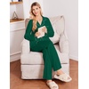 Ekouaer&nbsp;Pajamas&nbsp;Set&nbsp;for&nbsp;Women&nbsp;Cotton&nbsp;Pjs&nbsp;Button&nbsp;Up&nbsp;Long&nbsp;Sleeve&nbsp;Lounge&nbsp;Sets(Deep Green)