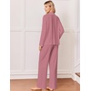 Ekouaer&nbsp;Pajamas&nbsp;Set&nbsp;for&nbsp;Women&nbsp;Cotton&nbsp;Pjs&nbsp;Button&nbsp;Up&nbsp;Long&nbsp;Sleeve&nbsp;Lounge&nbsp;Sets(Dusty Rose)