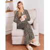 Ekouaer&nbsp;Pajamas&nbsp;Set&nbsp;for&nbsp;Women&nbsp;Cotton&nbsp;Pjs&nbsp;Button&nbsp;Up&nbsp;Long&nbsp;Sleeve&nbsp;Lounge&nbsp;Sets(Leopard)