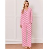 Ekouaer&nbsp;Pajamas&nbsp;Set&nbsp;for&nbsp;Women&nbsp;Cotton&nbsp;Pjs&nbsp;Button&nbsp;Up&nbsp;Long&nbsp;Sleeve&nbsp;Lounge&nbsp;Sets(Pink Bow)