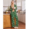 Ekouaer&nbsp;Pajamas&nbsp;Set&nbsp;for&nbsp;Women&nbsp;Cotton&nbsp;Pjs&nbsp;Button&nbsp;Up&nbsp;Long&nbsp;Sleeve&nbsp;Lounge&nbsp;Sets(Xmas Green)
