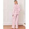 Ekouaer&nbsp;Pajamas&nbsp;Set&nbsp;for&nbsp;Women&nbsp;Cotton&nbsp;Pjs&nbsp;Button&nbsp;Up&nbsp;Long&nbsp;Sleeve&nbsp;Lounge&nbsp;Sets(Xmas Pink)