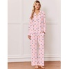 Ekouaer&nbsp;Pajamas&nbsp;Set&nbsp;for&nbsp;Women&nbsp;Cotton&nbsp;Pjs&nbsp;Button&nbsp;Up&nbsp;Long&nbsp;Sleeve&nbsp;Lounge&nbsp;Sets(Xmas Pink)