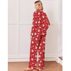 Ekouaer&nbsp;Pajamas&nbsp;Set&nbsp;for&nbsp;Women&nbsp;Cotton&nbsp;Pjs&nbsp;Button&nbsp;Up&nbsp;Long&nbsp;Sleeve&nbsp;Lounge&nbsp;Sets(Xmas Red)