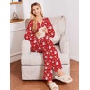 Ekouaer&nbsp;Pajamas&nbsp;Set&nbsp;for&nbsp;Women&nbsp;Cotton&nbsp;Pjs&nbsp;Button&nbsp;Up&nbsp;Long&nbsp;Sleeve&nbsp;Lounge&nbsp;Sets(Xmas Red)