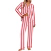 Red Pink White Stripe