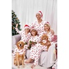 Ekouaer Christmas Family Matching Pajamas Long Sleeve Button Down Pj Set(Christmas White Candy Cane)