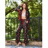 Ekouaer Womens Long Sleeve Pajamas Set Button Down Pj Sets Cute Bow Tie Pjs(Christmas Boots and Candy Canes)