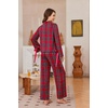 Ekouaer Womens Long Sleeve Pajamas Set Button Down Pj Sets Cute Bow Tie Pjs(Christmas Red Checkered)
