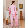 Ekouaer Womens Long Sleeve Pajamas Set Button Down Pj Sets Cute Bow Tie Pjs(Heart Stripes)