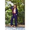 Ekouaer Womens Long Sleeve Pajamas Set Button Down Pj Sets Cute Bow Tie Pjs(Navy)